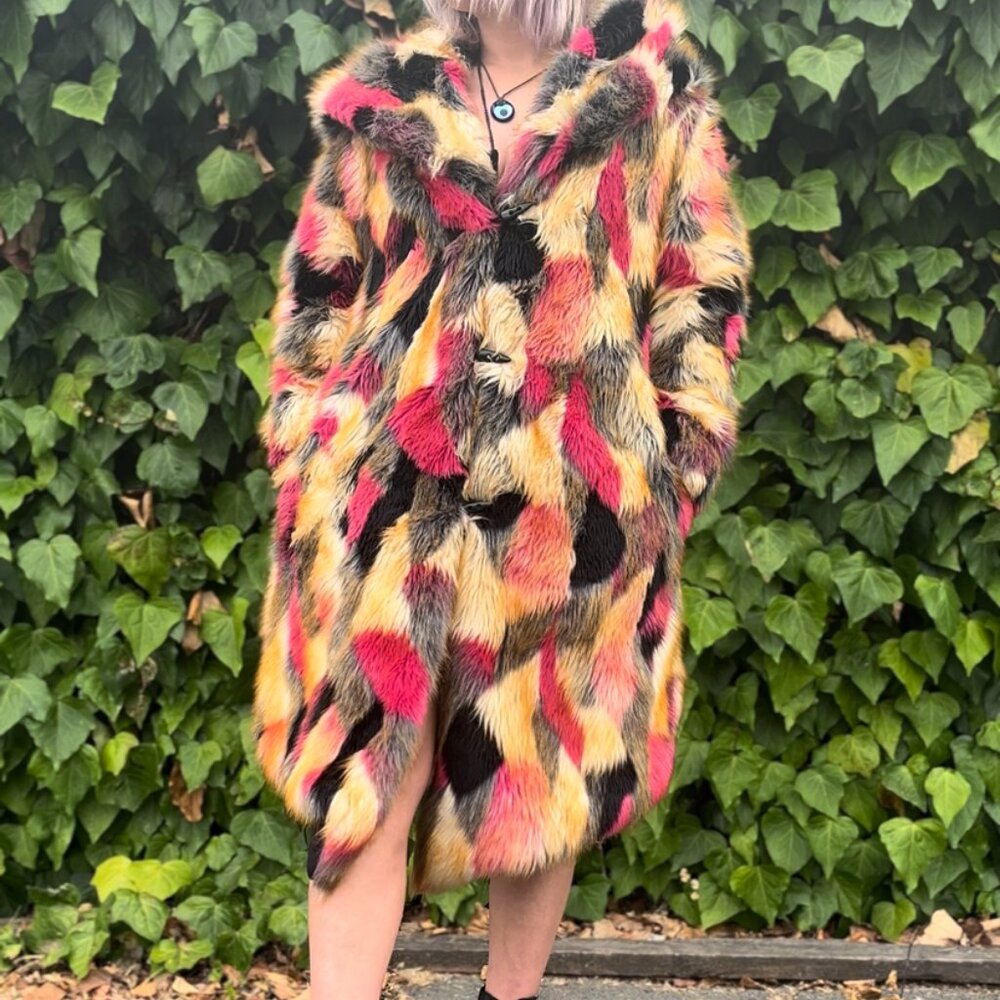 Women's Desert Warrior Coat in "Acid Poly Pink" MEDIUM